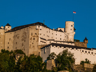 Fototapeta premium Salzburg, Austria- Aug.31.2011: The Hohensalzburg Castle in Austria