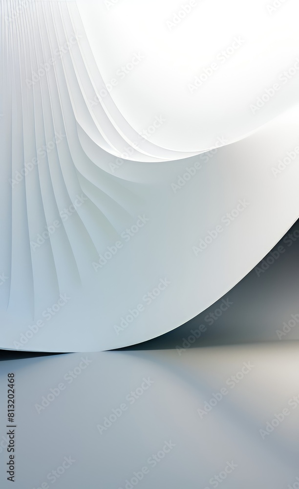 Poster black and white metallic color tone wavy lines futuristic abstract geometric shapes background.