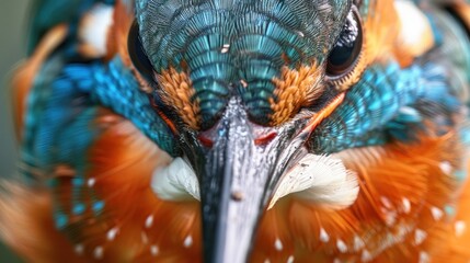 A bird with a blue and orange beak - Powered by Adobe