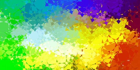 Light Multicolor vector background with triangles.