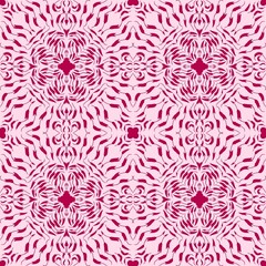 Pink theme seamless pattern design 