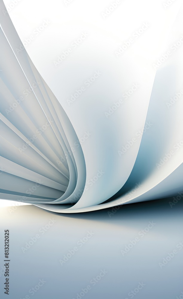 Aufkleber black and white metallic color tone wavy lines futuristic abstract geometric shapes background.