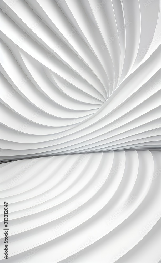 Poster black and white metallic color tone wavy lines futuristic abstract geometric shapes background.