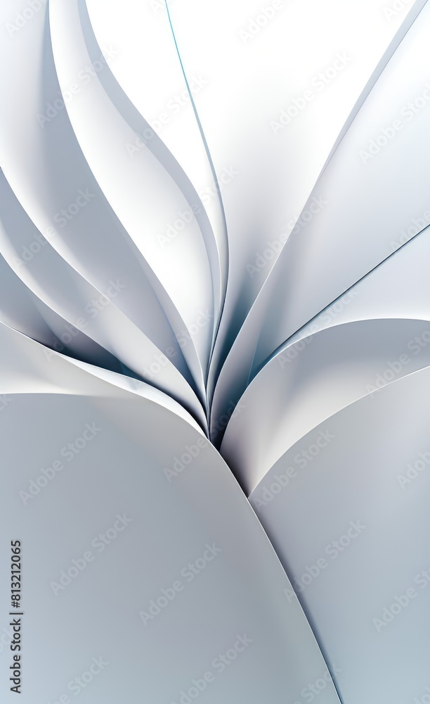 Poster black and white metallic color tone wavy lines futuristic abstract geometric shapes background.
