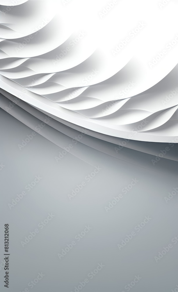 Poster black and white metallic color tone wavy lines futuristic abstract geometric shapes background.