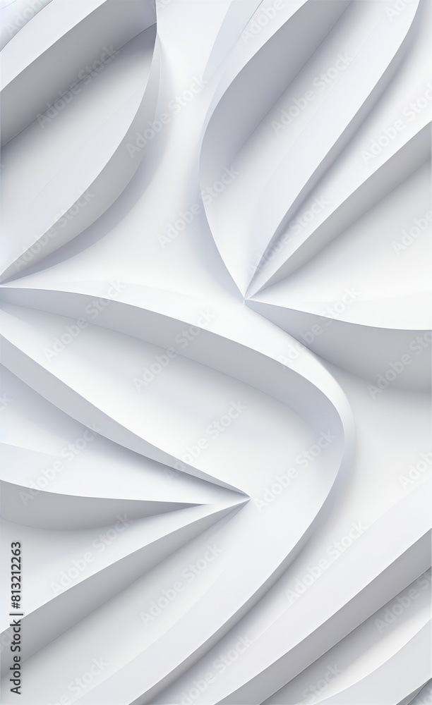 Poster black and white metallic color tone wavy lines futuristic abstract geometric shapes background.