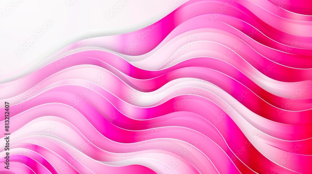 Poster pink and white abstract waves background vector presentation background
