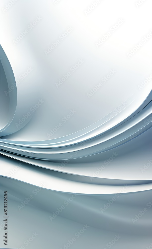 Aufkleber black and white metallic color tone wavy lines futuristic abstract geometric shapes background.