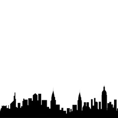 Fototapeta premium Modern City Silhouette