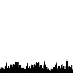 Fototapeta premium Modern City Silhouette