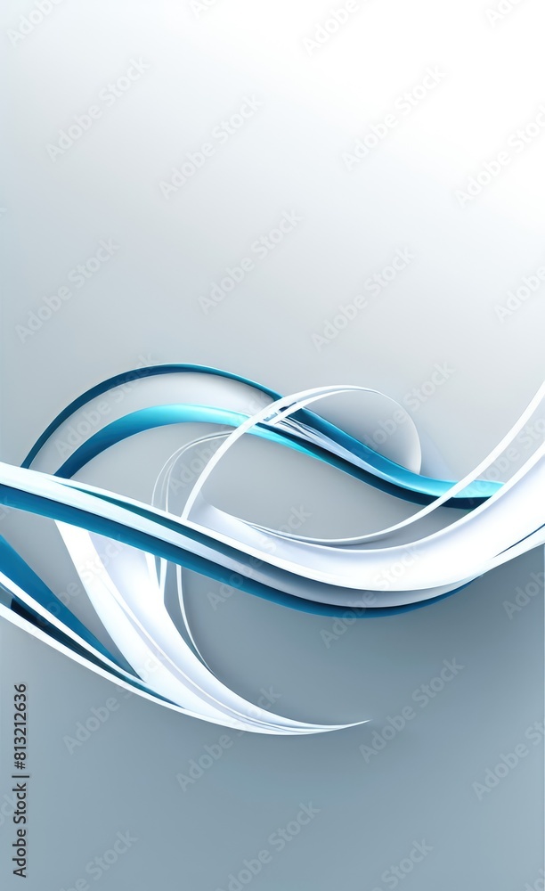 Poster black and white metallic color tone wavy lines futuristic abstract geometric shapes background.