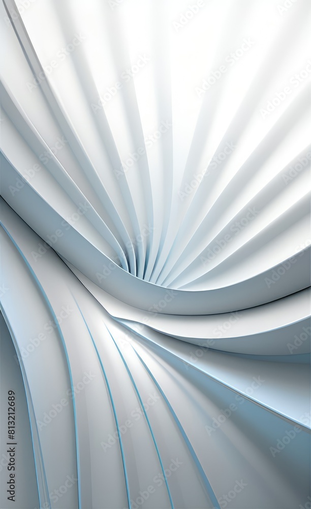 Poster black and white metallic color tone wavy lines futuristic abstract geometric shapes background.