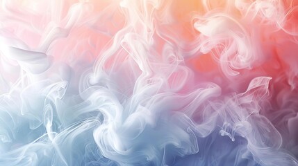 Obraz premium elegant pastel ink smoke flowing on wet textured paper abstract background