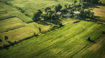Agro culture view from above