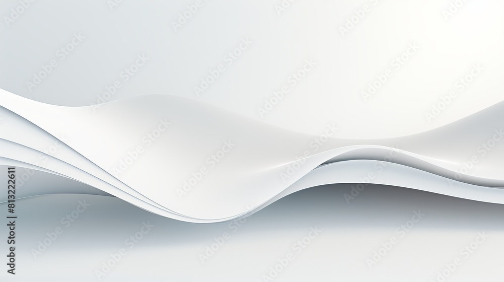 Poster a white background with a wave pattern