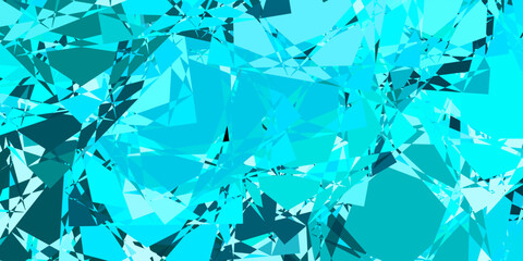 Light BLUE vector background with polygonal forms.