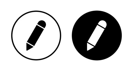 Pencil icon vector isolated on white background. Pencil vector icon