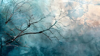 Winter abstract nature art
