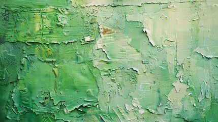 textured green painted wall background rustic interior design element abstract photo