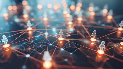 business hologram global network analysis and connection