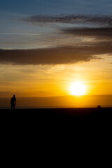 Atardecer en las playas de Porto Portugal