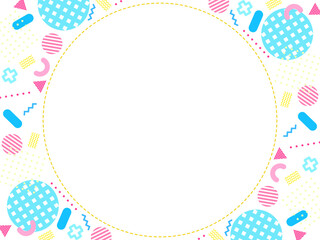 抽象的な幾何学模様で装飾されたテンプレート