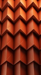 Naklejka premium Detailed view of a red brick wall, showcasing its texture and color, 3d style imitation, background, wallpaper