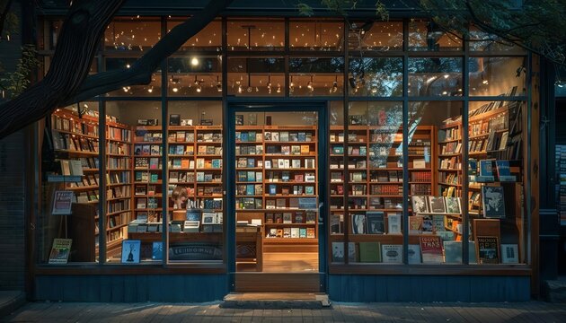 Imagine a bookstore window display featuring the latest releases from bestselling authors, enticing passersby to explore new literary worlds