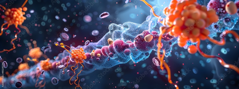 Poster infographic visualizing the role of insulin in modulating neurotransmitter release and synaptic