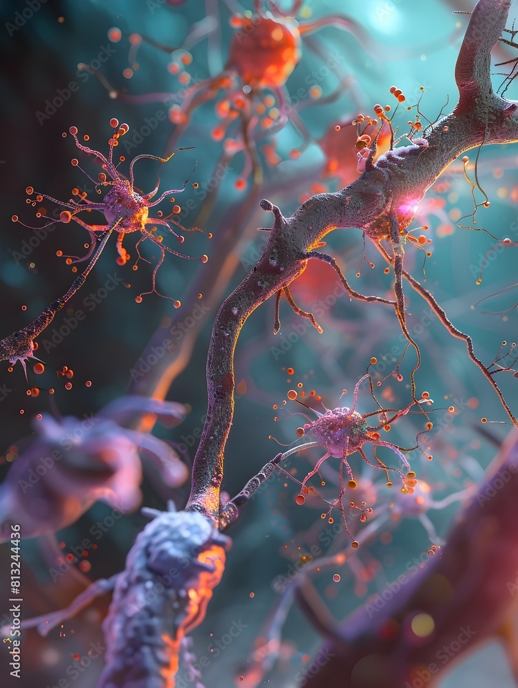 Poster neural network with insulin signaling synaptic transmission and plasticity digital