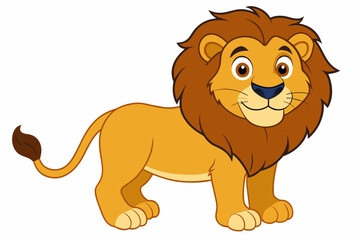 lion cartoon vector illustration