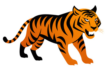 tiger cartoon vector illustration