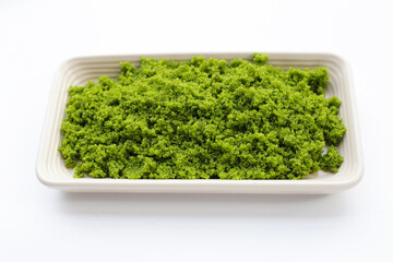 Wolffia globosa or swamp algae, water meal