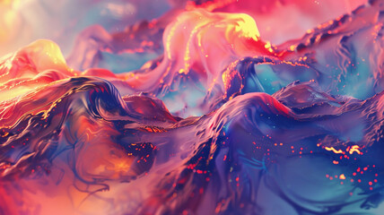 abstract background using experimental techniques and unconventional elements, pushing the boundaries of traditional abstract art to create something unique and unexpected.
