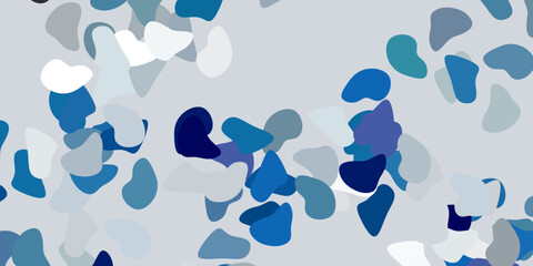 Light green vector texture with memphis shapes.