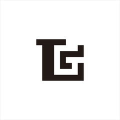 Obraz premium Modern and neat LG initial letter monogram logo template