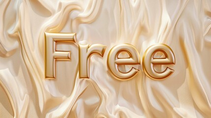 Beige Glossy Surface Free concept art poster.