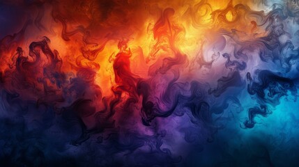 Fototapeta premium Bold, vibrant mural with stunning visual impact, Ai Generated