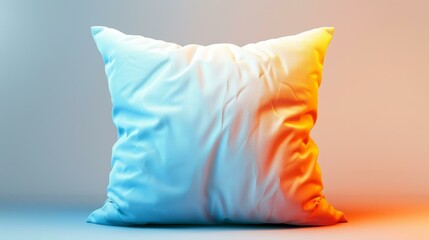 Cool and warm dualsided pillow for allseason comfort, Ai Generated