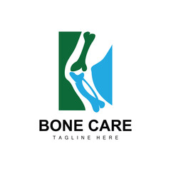 Bone Health Logo Simple Illustration Silhouette Template Vector Design