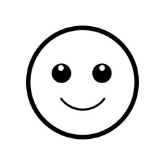 Fototapeta premium a black and white picture of a smiley face with eyes and a smile