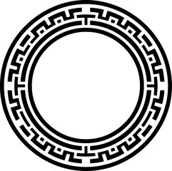 Traditional circle korean frame