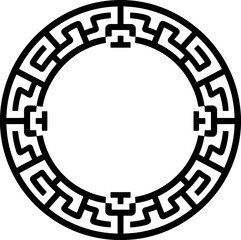 Traditional circle korean frame