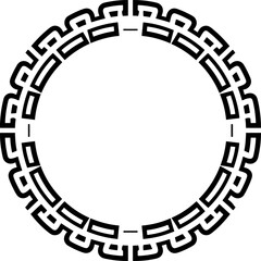 Traditional circle korean frame