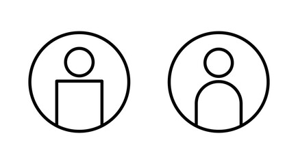 User Icon set. person sign. people icon.