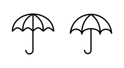 Umbrella icon set. umbrella sign icon