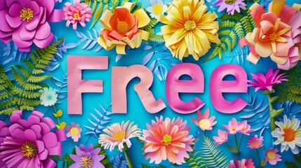 Paper Craft Free concept art poster.