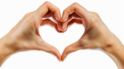 Obraz premium Hands forming a heart shape