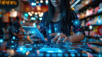 Embrace the digital frontier with online marketing strategies, igniting commerce and boosting sales, Ai Generated