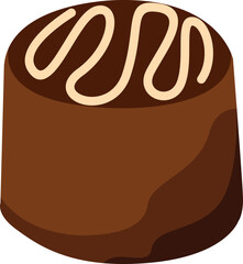 Sweet Chocolate Illustration Element